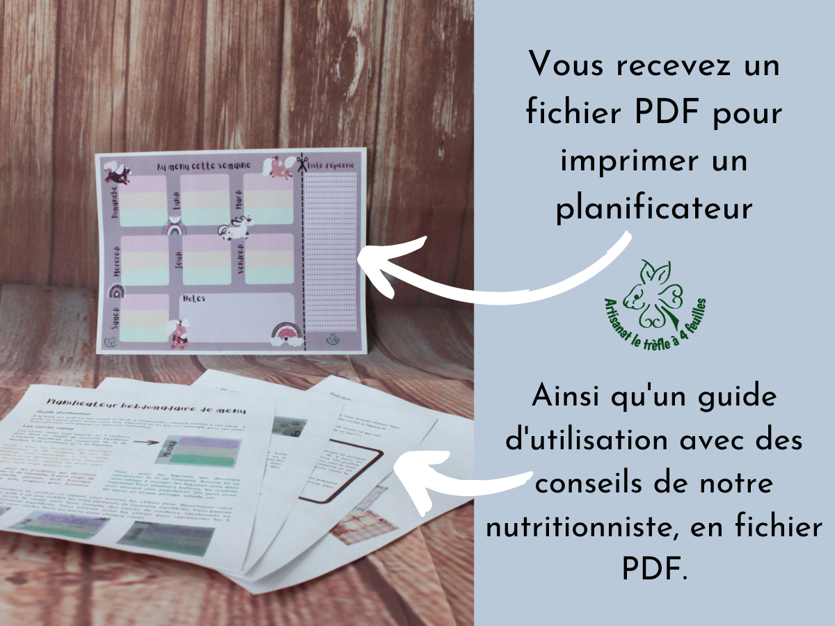 Planificateur de menus hebdomadaire