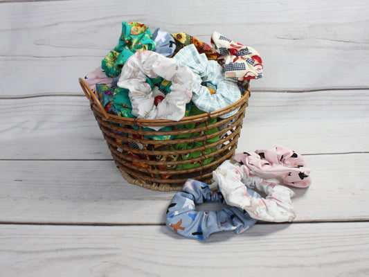 Cotton scrunchies