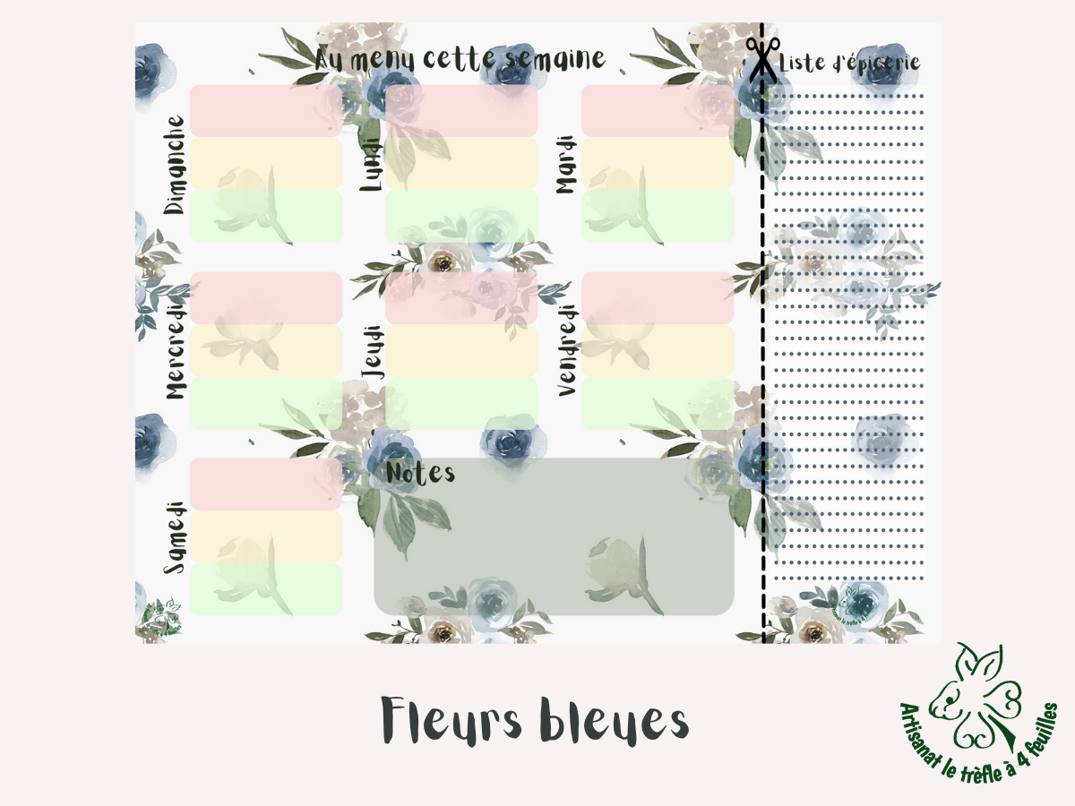 Planificateur de menus hebdomadaire