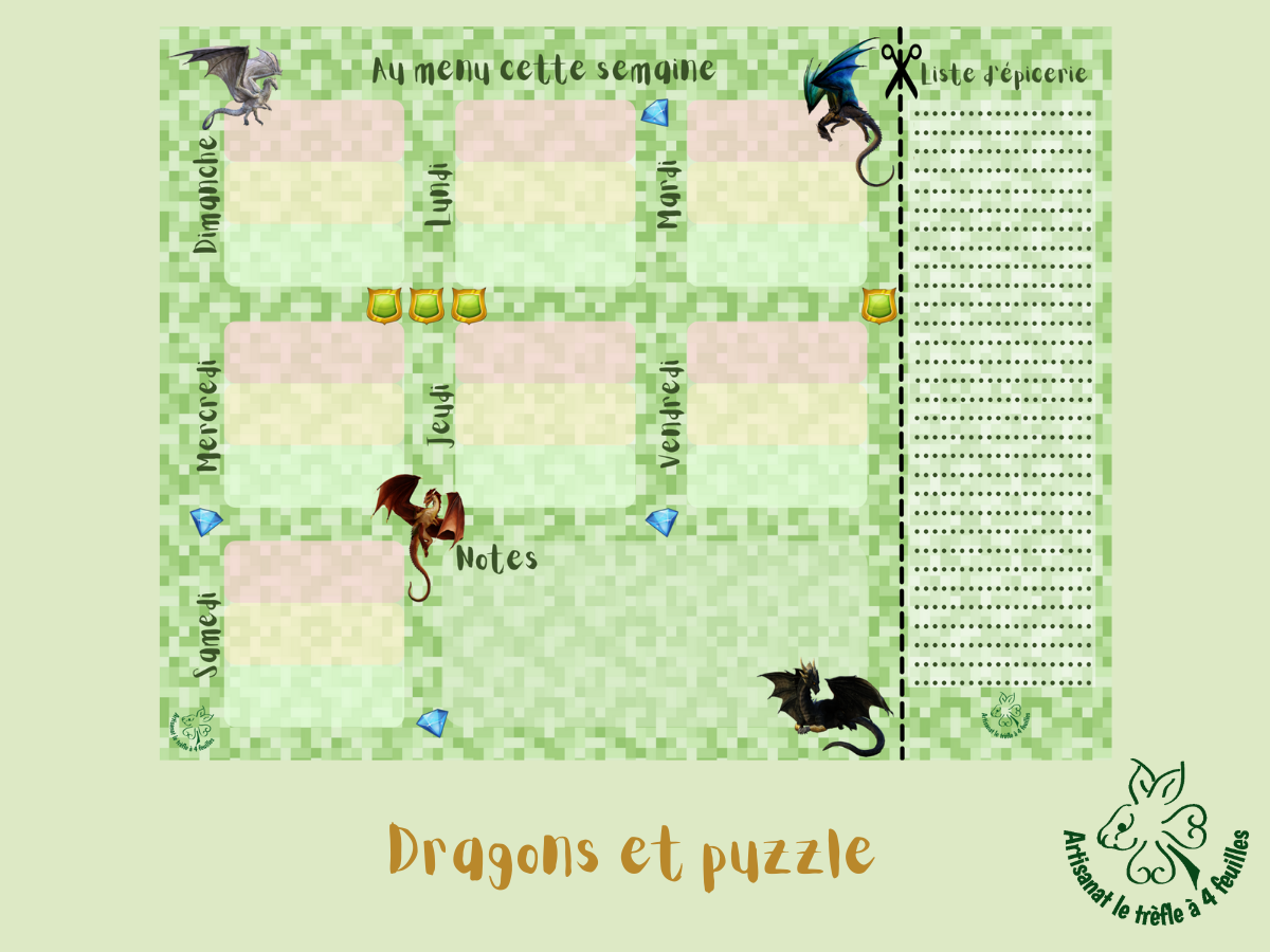 Planificateur de menus hebdomadaire