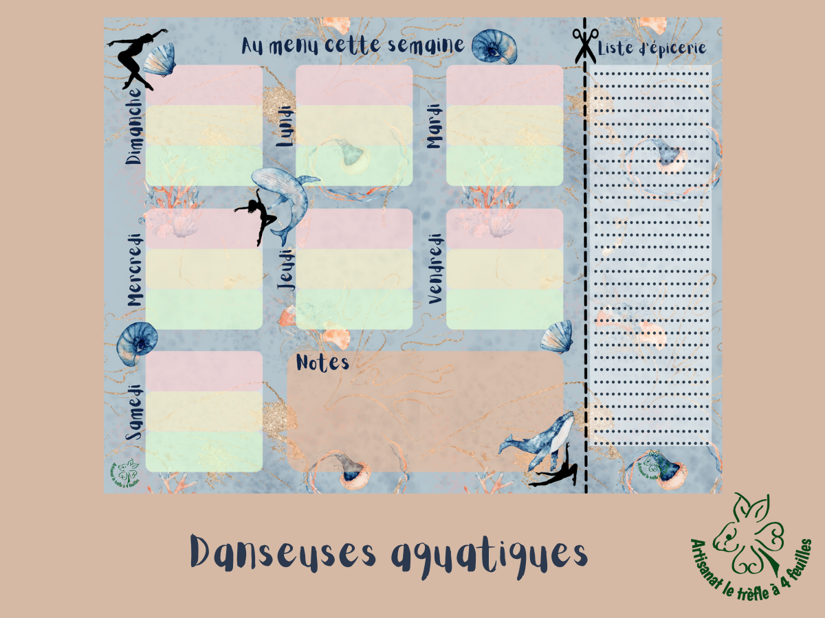 Planificateur de menus hebdomadaire