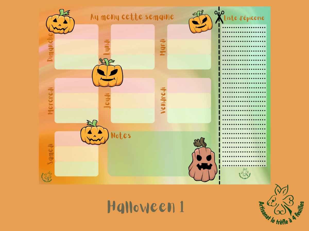 Planificateur de menus hebdomadaire