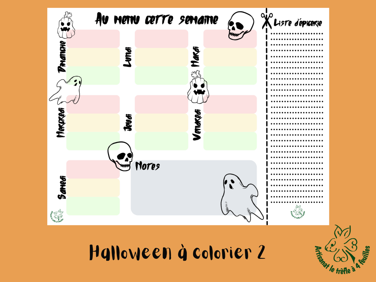 Planificateur de menus hebdomadaire
