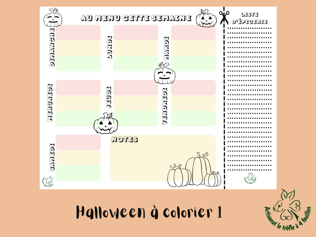 Planificateur de menus hebdomadaire